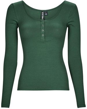 Pieces Long Sleeve T-shirt Pckitte Ls Top Noos - Green