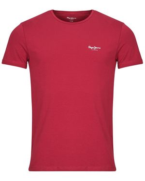Pepe Jeans T Shirt Original Basic 3n - Red