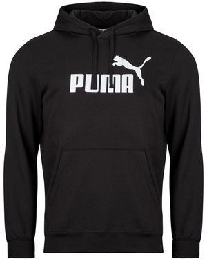 PUMA Hoodies Ess No. 1 Logo Hoodie Fl - Black