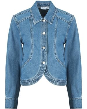 Vila Denim Jacket Vinadine Ls Denim Jacket/c36 - Blue