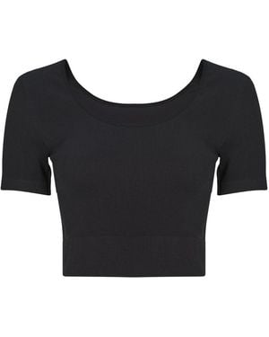 Only Play T Shirt Onpjaia Life Ss 2-way Crop - Black
