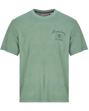 Superdry T Shirt Tokyo Narrative Loose Tee - Green