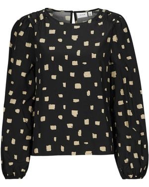 Vila Blouse Na - Black