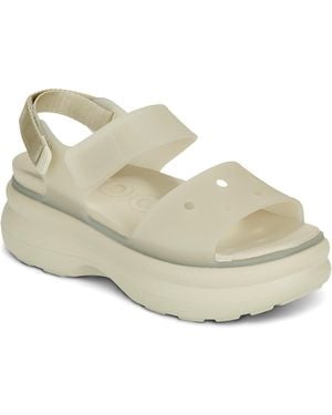 Crocs™ Flat Sandals Soho Frosted Y Strap Sandal - Metallic