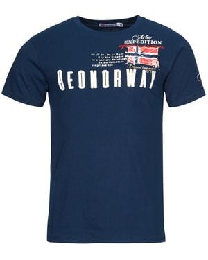 GEOGRAPHICAL NORWAY T Shirt Jason - Blue