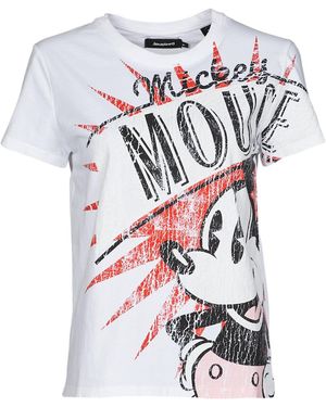 Desigual Ts_mickey Boom T Shirt - White