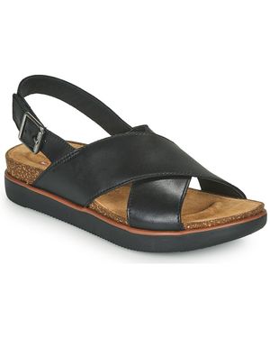Clarks Elayne Cross Sandals - Black