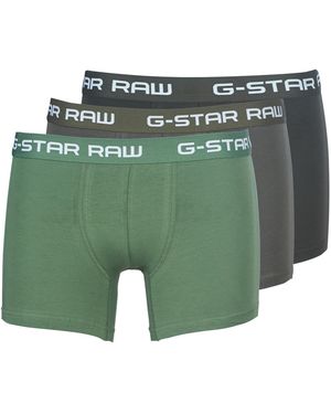 G-Star Classic Trunk Clr 3 Pack Boxer Shorts - Green