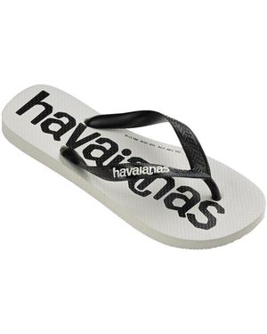 Havaianas Flat Sandals Top Logomania - Black
