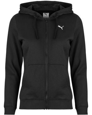 PUMA Hoodies Ess Full-zip Hoodie Fl - Black