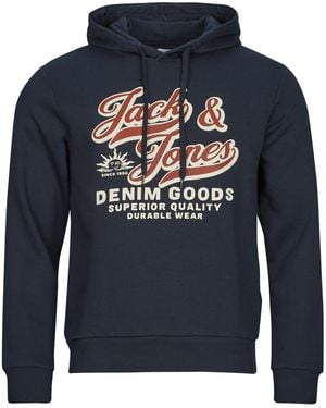 Jack & Jones Hoodies Jjelogo Sweat - Blue
