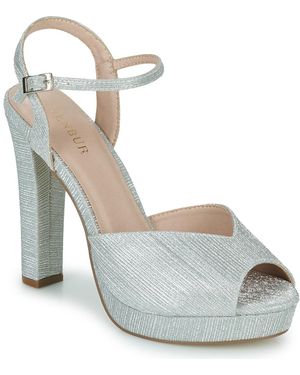 Menbur Heeled Sandals 24160 - Metallic