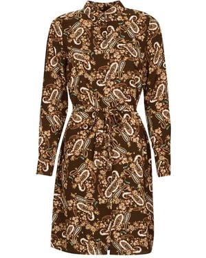 Vero Moda Vmsaga Dress - Brown