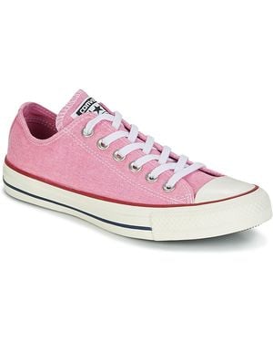 Converse Chuck Taylor All Star Ox Stone Wash Women's Shoes (trainers) In Pink