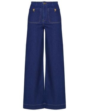 ONLY Flare / Wide Jeans Onlmadeline Hw Wide - Blue