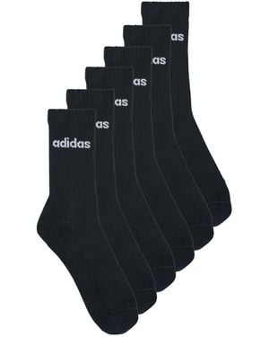 adidas Socks Linear Crew Cushioned Socks 3 Pairs - Black