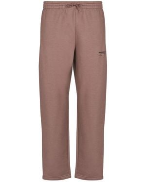New Balance Tracksuit Bottoms Linear Graphic Fleece Pant - Brown