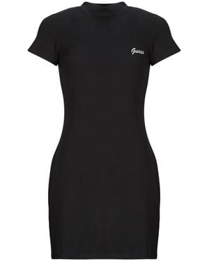 Guess Dress Lavinia Ls Rib - Black