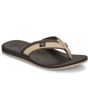 Rip Curl Flip Flops / Sandals (shoes) Reactor Open Toe - Brown