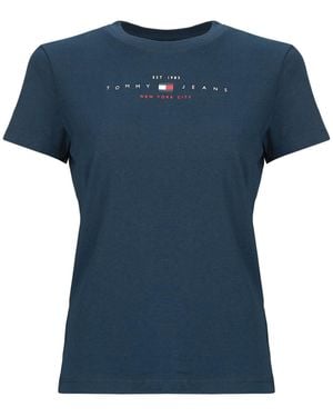 Tommy Hilfiger T Shirt Tjw Reg Us Linear Ss Tee - Blue