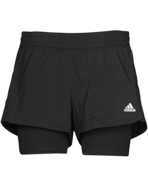 adidas Pacer 3s 2 In 1 Shorts - Black