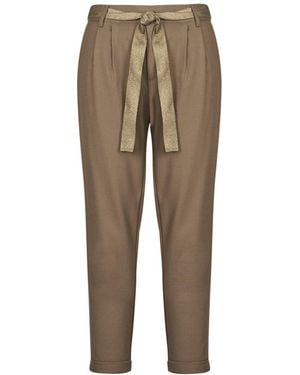 ONLY Trousers Onlrita Loose Check Lyrex Belt Pant Tlr - Natural