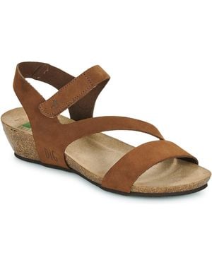 Dream in Green Wedge Sandals Zimini - Brown