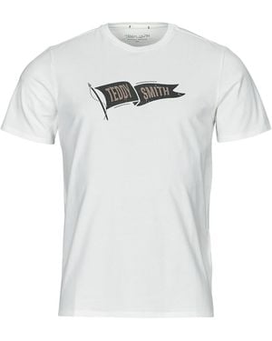 Teddy Smith T Shirt Flag Mc - White