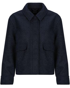 ONLY Jacket Onlsanne Boucle Short - Blue