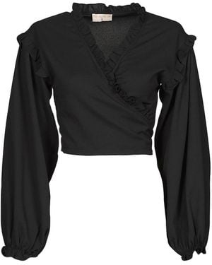 Moony Mood Pachery Blouse - Black