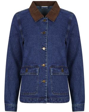 Jdy Denim Jacket Ella Pocket L/s Denim - Blue