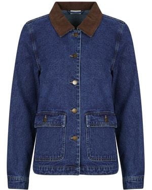 Jdy Denim Jacket Ella Pocket L/s Denim - Blue