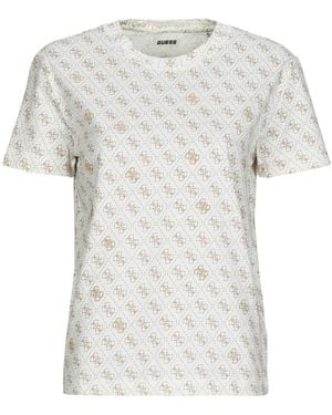 Guess T Shirt 4g Rhombus Studs - Grey