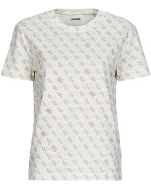 Guess T Shirt 4g Rhombus Studs - Grey