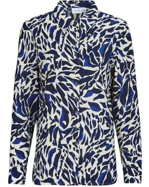 Vila Shirt Ya - Blue