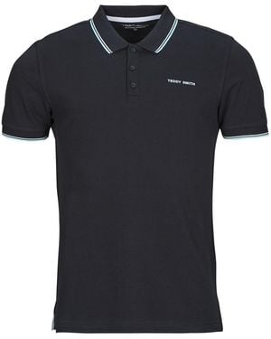 Teddy Smith Polo Shirt Pasian 2 Mc - Black