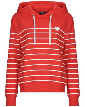 ONLY Hoodies Onladelle - Red