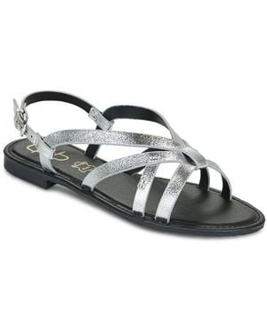 Les Petites Bombes Flat Sandals Natasha - Metallic