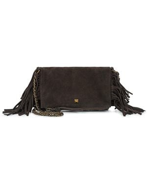 Pieces Shoulder Bag Pcaurora Suede Cross - Black