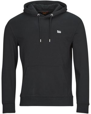 Lee Jeans Sweatshirt Plain Hoodie - Black