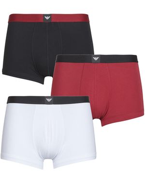 Emporio Armani Boxer Shorts 3 Pack Trunk Af14987 - Red