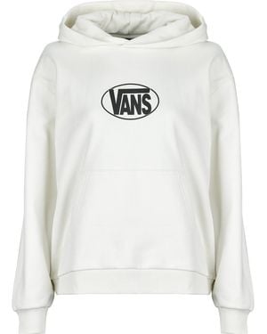 Vans Hoodies Oval Logo Relaxed Pullover - White