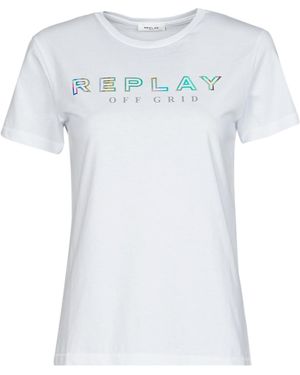 Replay W3318c T Shirt - Blue