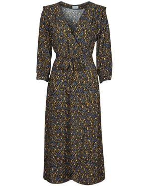 Vila Vizugi Long Dress - Grey