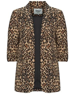 ONLY Jacket Onlelly 3/4 Life Blazer Aop - Black