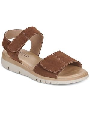 Casual Attitude Wedge Sandals Sanda - Brown