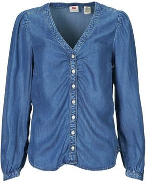 Levi's Shirt Zenda Ls Blouse - Blue