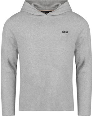 BOSS Long Sleeve T-shirt Waffle Ls-shirt H. - Grey