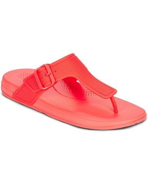 Fitflop Flip Flops / Sandals (shoes) Iqushion Adjustable Buckle Flip-flops - Red