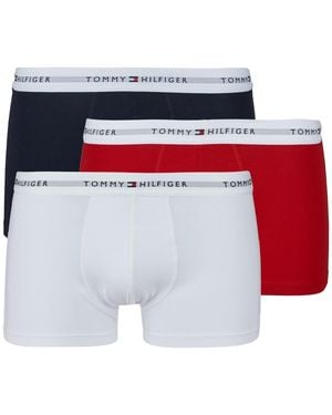 Tommy Hilfiger Boxer Shorts 3p Trunk - White